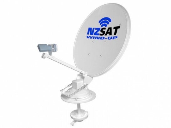 NZ Sat Wind-Up Sat Dish